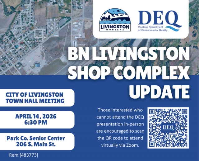 BN Livingston Shop Complex Update, City of Livingston, Livingston, MT
