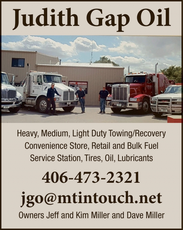 Heavy, Medium, Light Duty Towing/Recovery, Judith Gap Oil, Judith Gap, MT