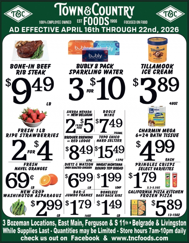 Bone-In Beef Rib Steak, Town & Country Foods - Bozeman, Bozeman, MT