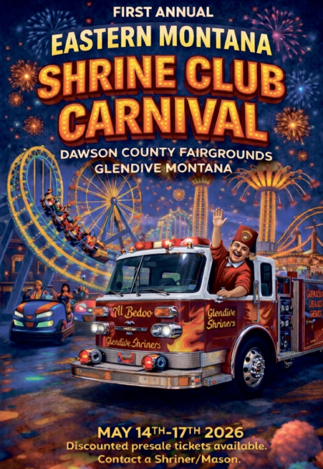 Shrine Club Carnaval, First Annual Eastern Montana Shrine Club Carnaval (May 14-17, 2026)
