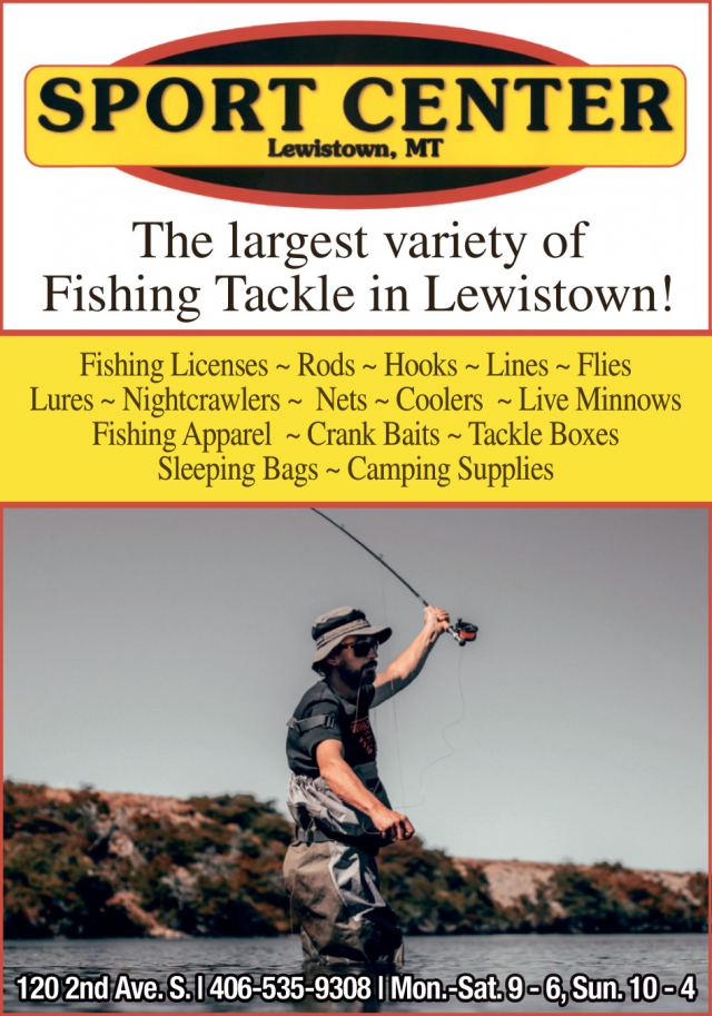 Fishing Licenses, Sport Center - Lewiston, Lewistown, MT
