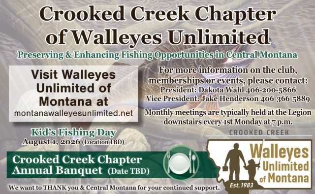 Kid's Fishing Day, Crooked Creek Chapter of Walleyes Unlimited, Lewistown, MT