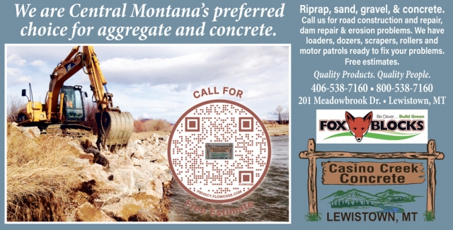 Riprap, Sand, Gravel & Concrete, Casino Creek Concrete