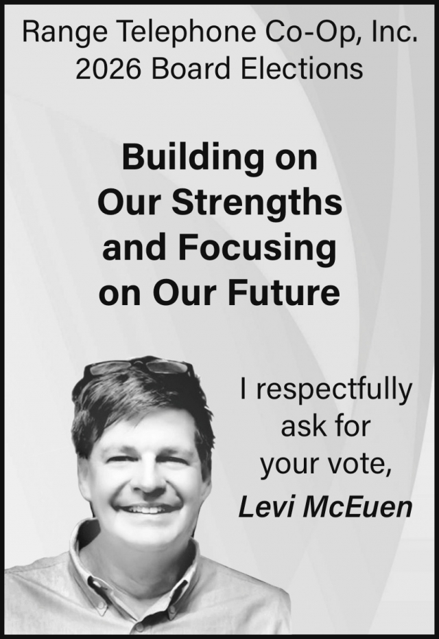 Range Telephone Co-op, Inc. 2026 Board Elections, Levi McEuen