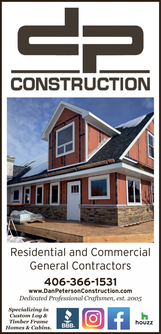 Residential and Commercial General Contractors, DP Construction, Lewistown, MT