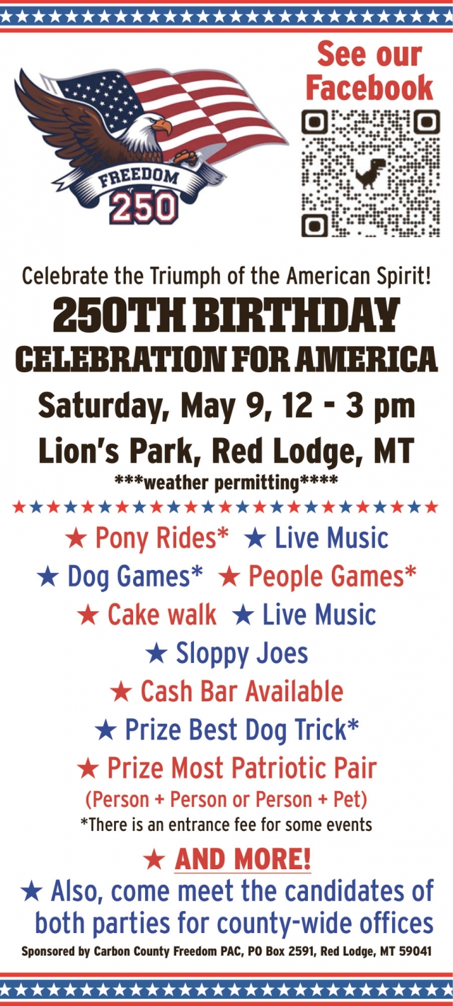 250th Birthday Celebration for America, 250th Birthday Celebration for America (May 9, 2026)