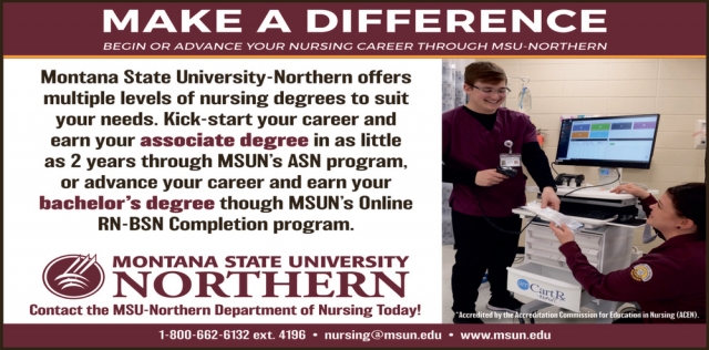 Make a Difference, Montana State University - Northern, Havre, MT