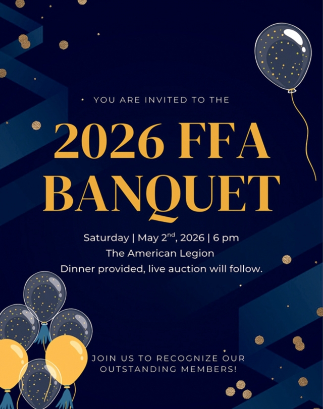 Join Us to Recognize Our Outstanding Members!, 2926 FFA Banquet
