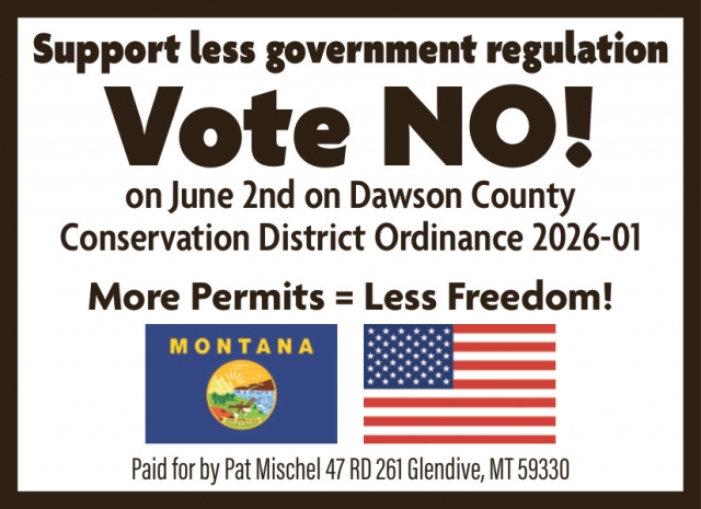 Support Less Government Regulation Vote No!, Pat Mischel