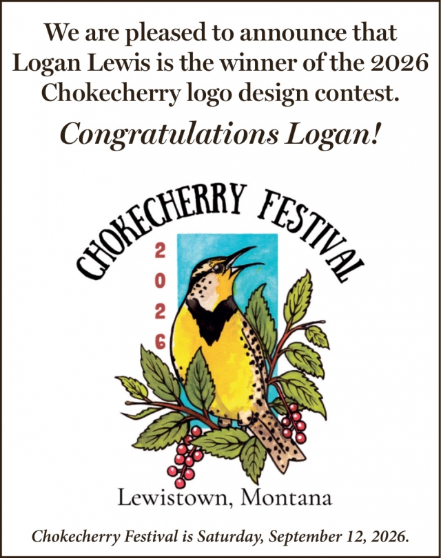 Congratulations Logan!, Chokecherry Festival 2026