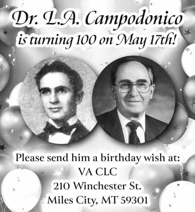 100th Birthday, Dr. L.A. Campodonico Birthday