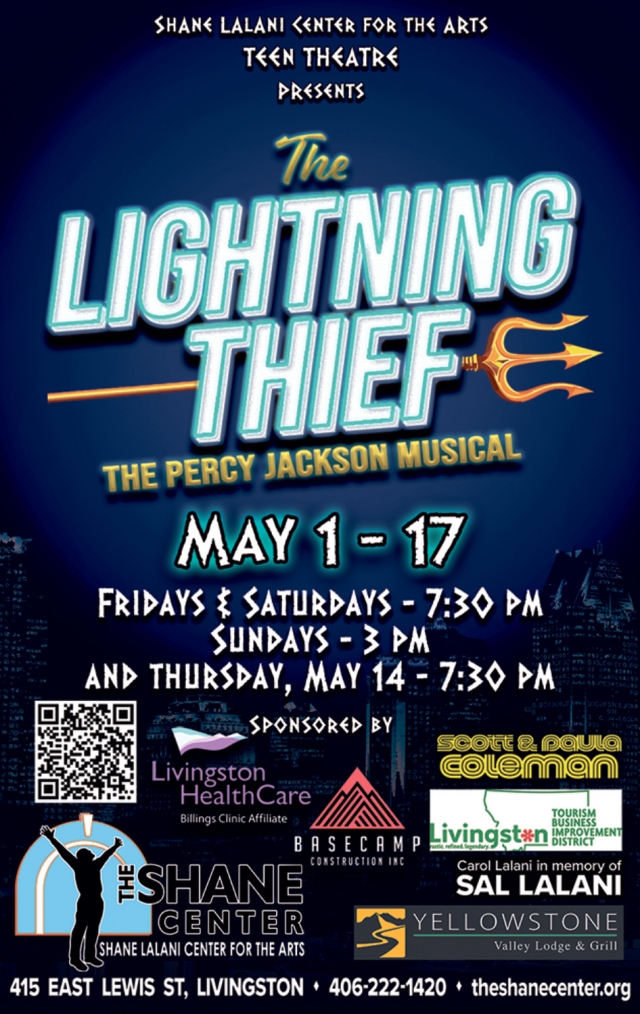 The Lighting Thief, The Shane Center, Livingston, MT