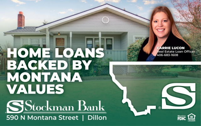 Home Loans Backed by Montana Values, Stockman Bank