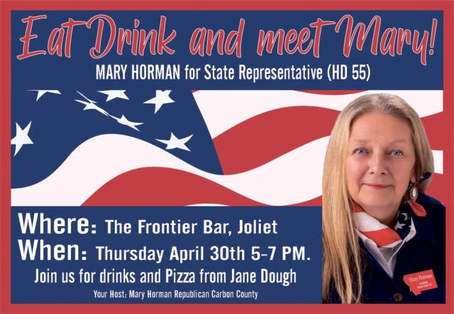 Eat Drink and Meet Mary!, Mary Horman, Red Lodge, MT