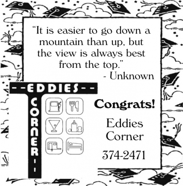 Congrats!, Eddie's Corner, Moore, MT