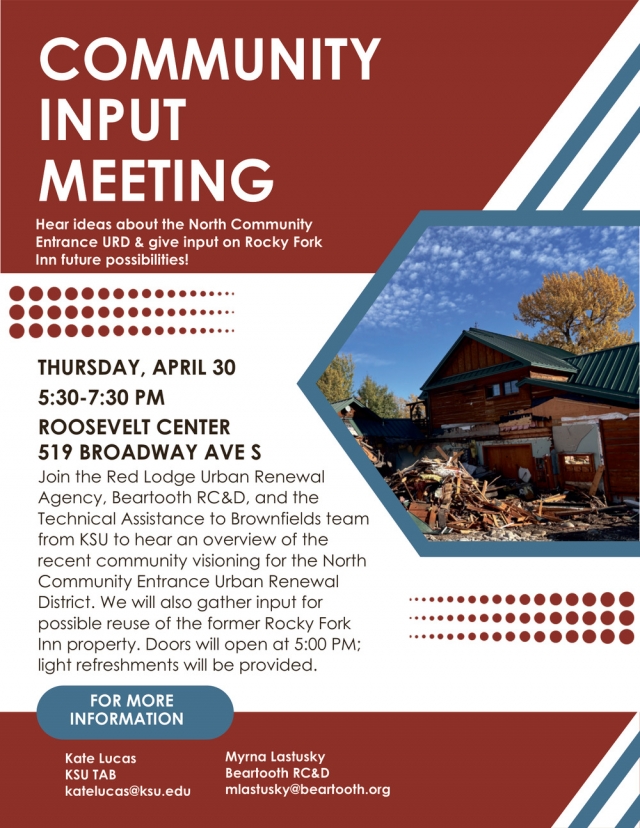 Hear Ideas About the North Community Entrance URD, Community Input Meeting