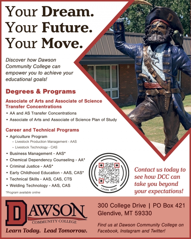 Degrees & Programs, Dawson Community College, Glendive, MT
