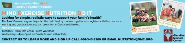 Mind Exercise Nutrition Do It, Glendive Medical Center, Glendive, MT