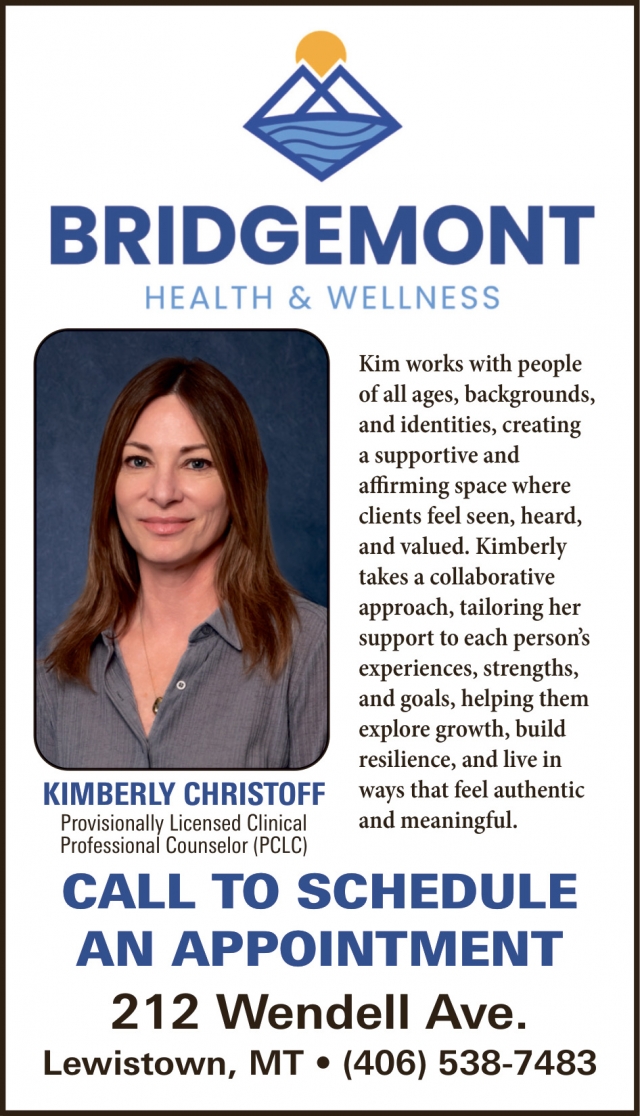 Professional Counselor, Bridgemont Health & Wellness