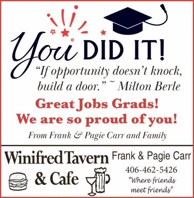 You Did It!, Winifred Tavern & Cafe