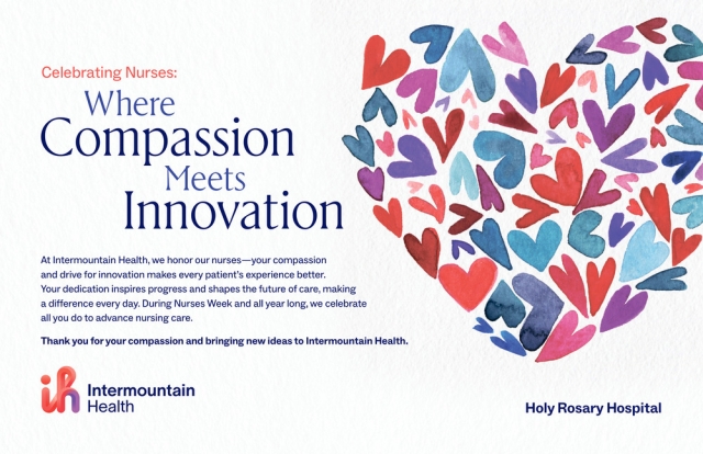 Celebrating Nurses, Intermountain Health - Holy Rosary Hospital, Miles City, MT