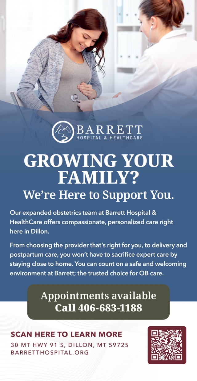 Growing Your Family?, Barrett Hospital & Healthcare, Dillon, MT