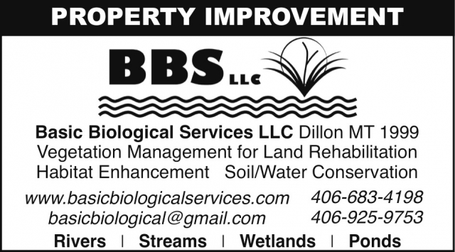 Property Improvement, Basic Biological Services LLC, Dillon, MT
