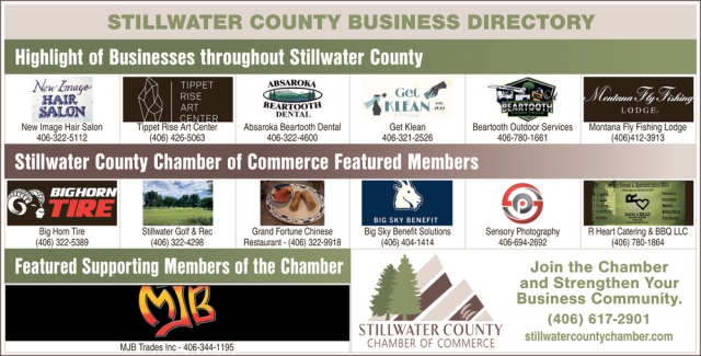 Highlight of Businesses Throughout Stillwater County, Stillwater County Chamber of Commerce, Columbus, MT