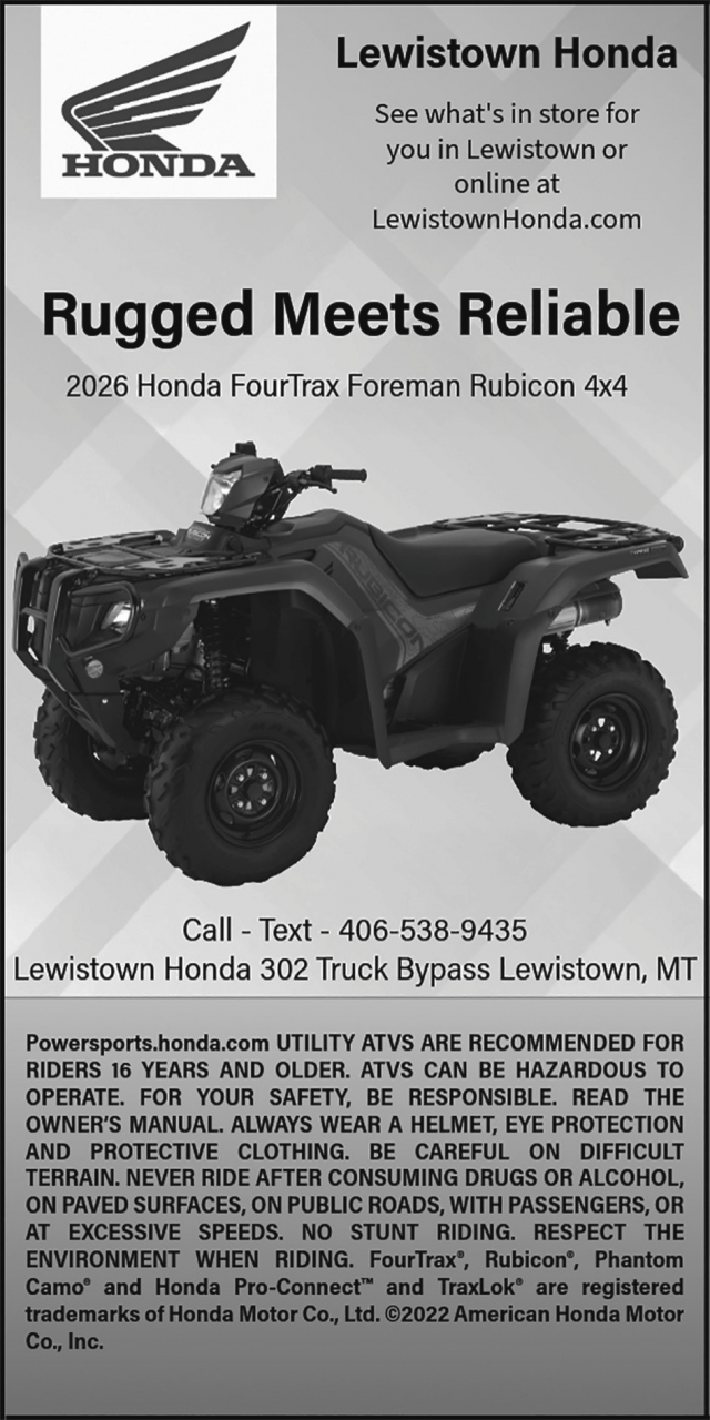 Rugged Meets Reliable, Lewiston Honda, Lewistown, MT