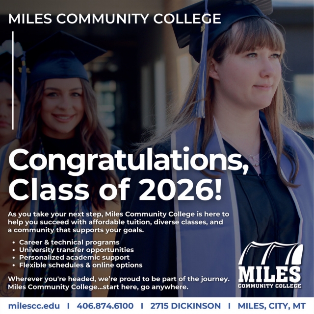 Congratulations, Class of 2027!, Miles Community College, Miles City, MT