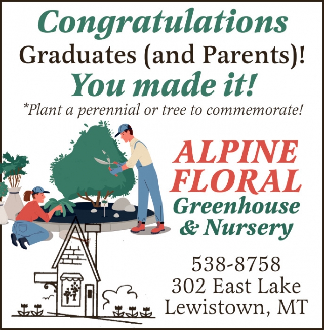 Garden Center, Greenhouse, and Nursery Services, Alpine Floral, Lewistown, MT