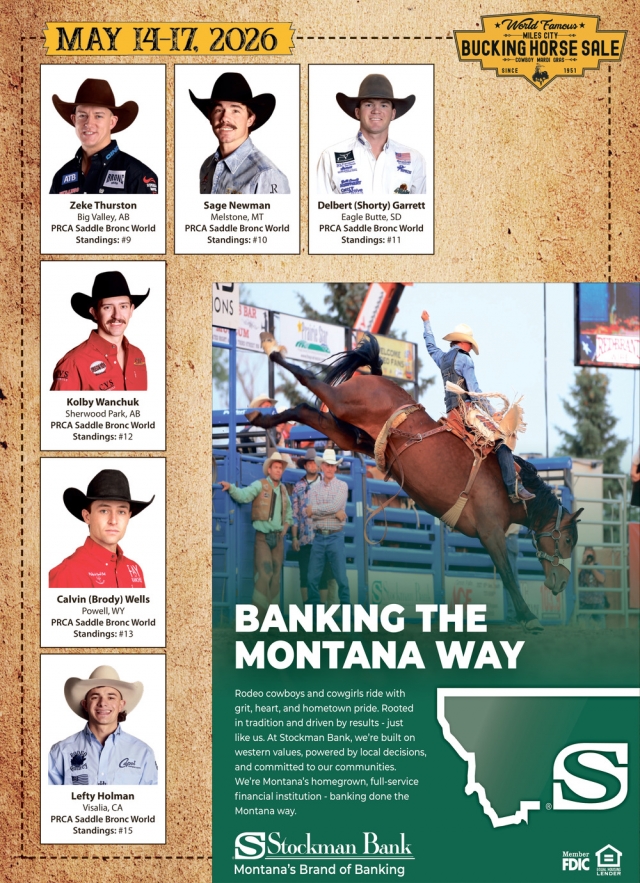 Bucking Horse Sale, World Famous Miles City Bucking Horse Sale (May 14-17,2026)