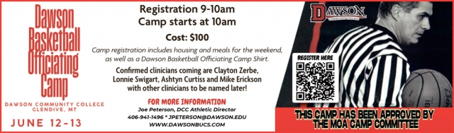 Basketball Officiating Camp, Dawson Basketball Officiating Camp (June 12-13, 2026)