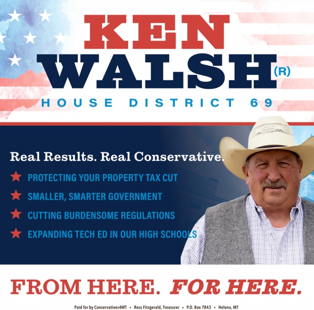 Real Results. Real Conservative., Ken Walsh House District 69
