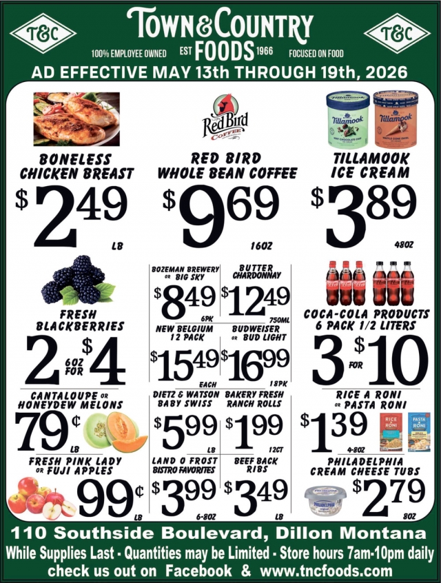 Boneless Chicken Breast, Town & Country Foods - Dillon, Dillon, MT
