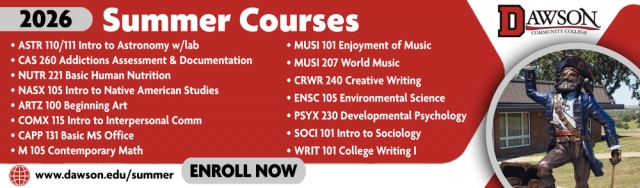 Summer Courses, Dawson Community College, Glendive, MT