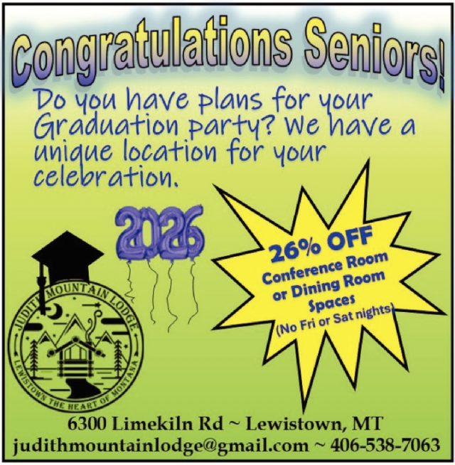 26% OFF Conference Room or Dining Room Spaces, Judith Mountain Lodge, Lewistown, MT