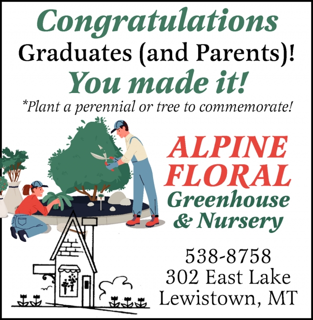 Garden Center, Greenhouse, and Nursery Services, Alpine Floral, Lewistown, MT