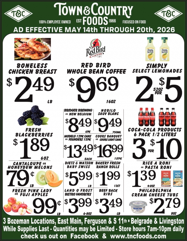 Boneless Chicken Breast, Town & Country Foods - Bozeman, Bozeman, MT