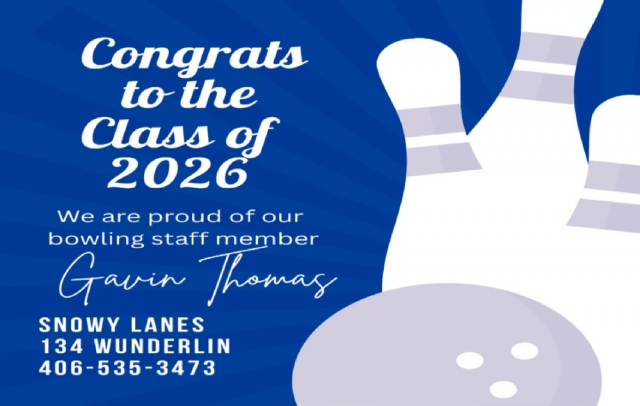 Congrats Class of 2026, Snowy Lane, Lewistown, MT