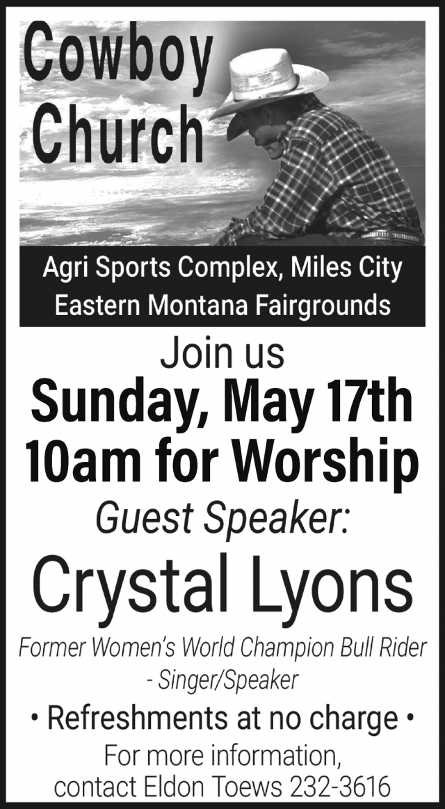 Crystal Lyons, Cowboy Church (May 17, 2026)