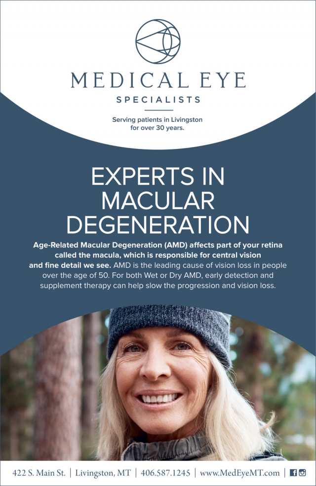 Experts in Macular Degeneration, Medical Eye Specialists - Livingston, Livingston, MT