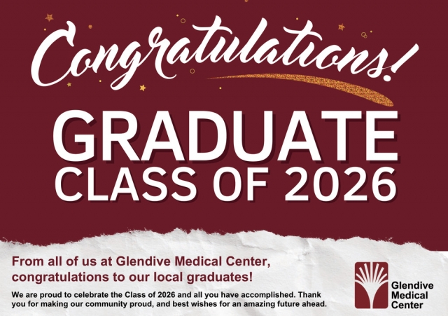 Congratulations! Graduate Class of 2026, Glendive Medical Center, Glendive, MT