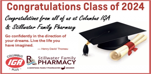 Congratulations Class of 2024, Columbus IGA Plus