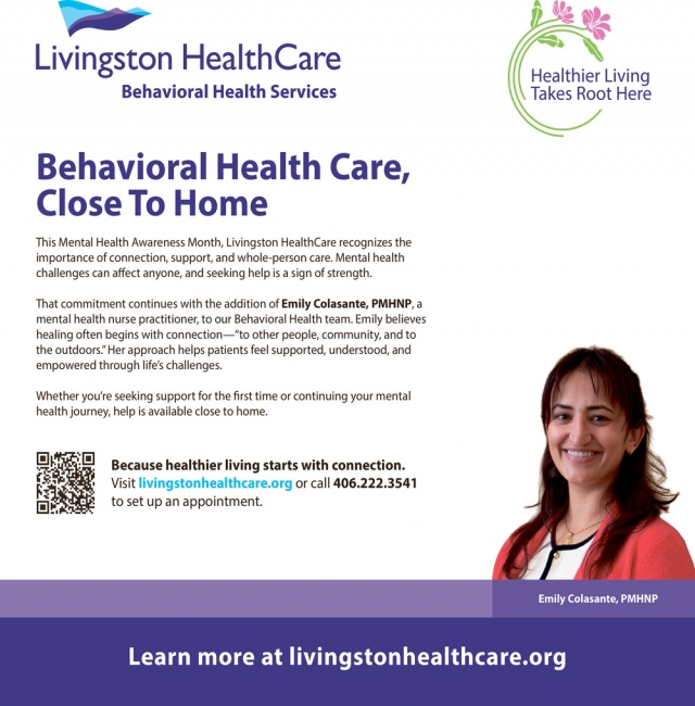 Behavioral Health Services, Livingston Healthcare, Livingston, MT