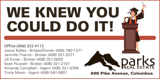 We Knew You Could Do It!, Parks Real Estate