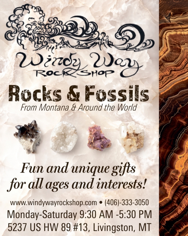 Fossils and Rocks, Windy Way Rock Shop, Livingston, MT