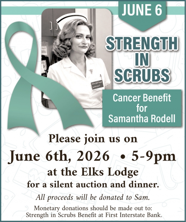 Strength in Scrubs, Cancer Benefit for Samantha Rodell (June 6, 2026)