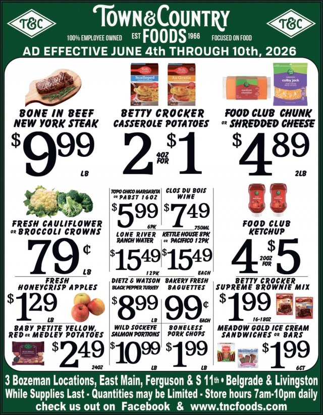 Boneless Beef Short Ribs, Town & Country Foods - Bozeman, Bozeman, MT