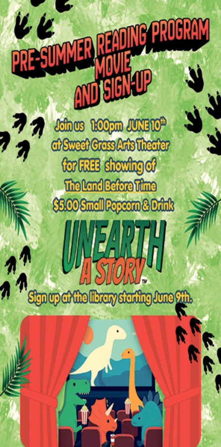 Unearth a Story, Pre-Summer Reading Program Movie and Sign-Up (June 10, 2026)
